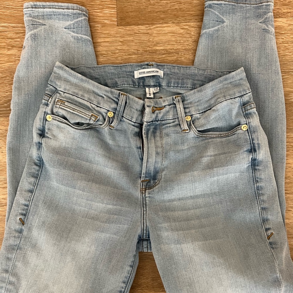 Good American Good Legs High Rise Crop Jeans